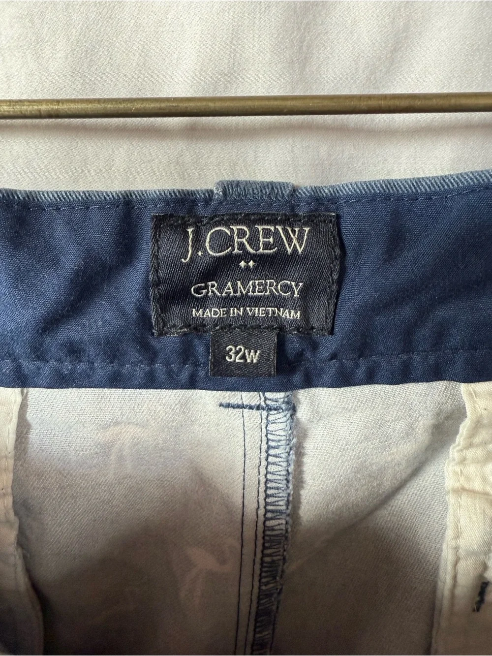 J. Crew Navy Shorts with Pink Flamingo Print